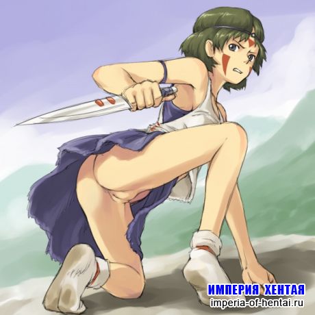 Рисунки по мотивам аниме "Принцесса Мононоке"