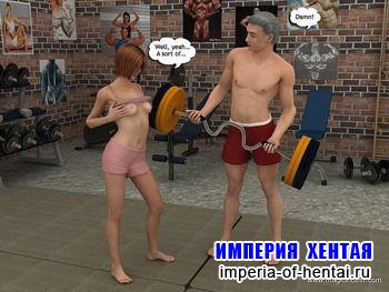 Alice helps dad to be in shape Alice helps dad to be in shape