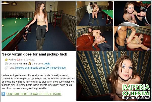 Josie - Sexy Virgin Goes For Anal Pickup Fuck (2013/PickupFuck.com/HD)