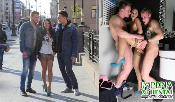Dominika, Igor, Egor - Super Hot Public Porn Video With a Cheating Wife (2014/PickupFuck.com/WTFPass.com/HD)